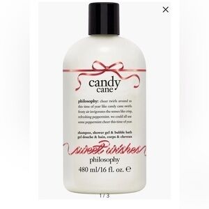 Philosophy candy cane shampoo, shower gel & bubble bath 16 Fl oz